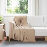 Vidaxl plaid camel 170 x 130 cm 0,34 kg fleece - afbeelding 1