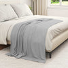 Vidaxl gooi deken grijs 170 x 130 cm fleece