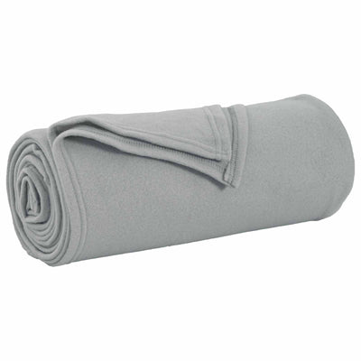 Vidaxl gooi deken grijs 170 x 130 cm fleece