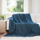 Vidaxl plaid marineblauw 270 x 240 cm 0.91 kg fleece