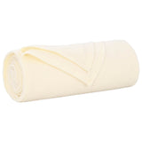 Vidaxl gooi deken crème 240 x 220 cm fleece - afbeelding 2