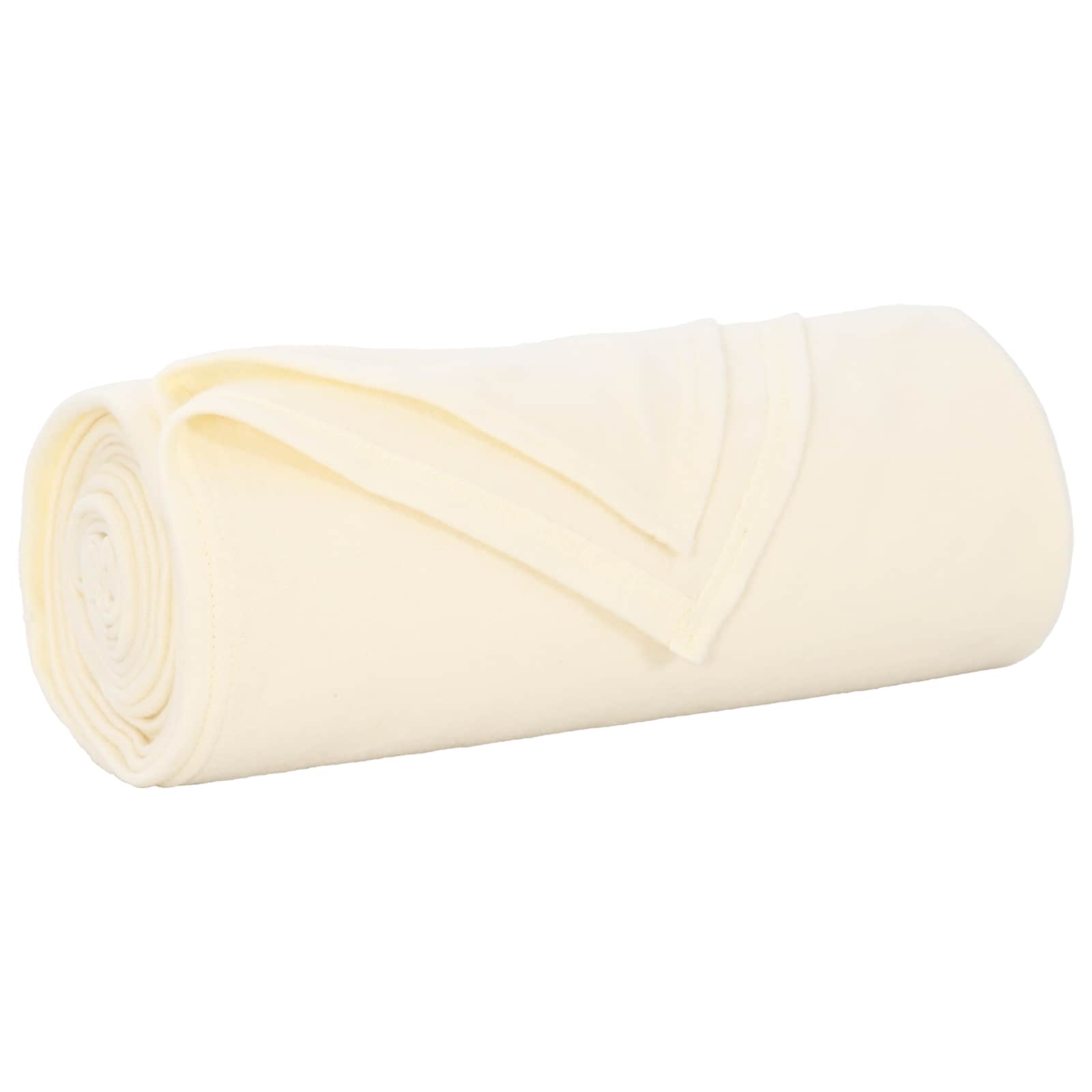 Vidaxl gooi deken crème 240 x 220 cm fleece