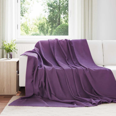 Vidaxl gooi deken paars 270 x 240 cm fleece