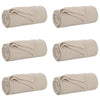 Vidaxl kleden 6 pcs beige 200 x 150 cm fleece