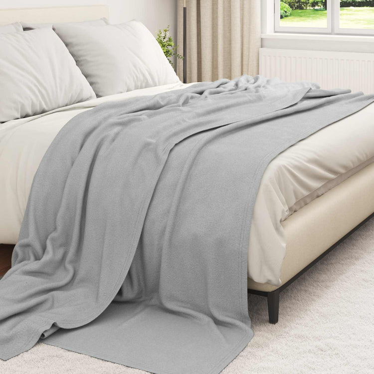 Vidaxl kleden 6 pcs grijs 240 x 220 cm fleece