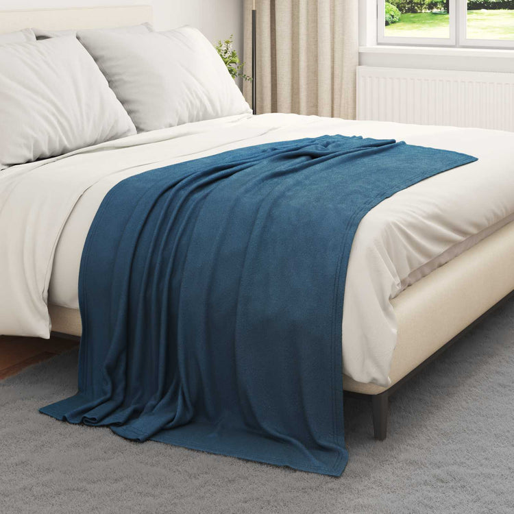 Vidaxl kleden 6 pcs marineblauw 170 x 130 cm fleece