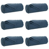Vidaxl kleden 6 pcs marineblauw 270 x 240 cm fleece