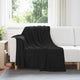 Vidaxl kleden 6 pcs zwart 200 x 150 cm fleece