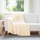 Vidaxl kleden 6 st crèmekleurig 170 x 130 cm 1.86 kg fleece