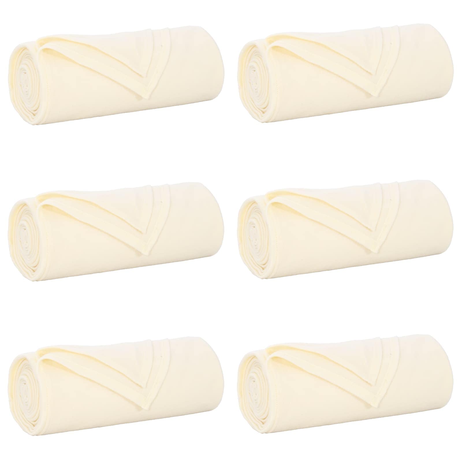 Vidaxl kleden 6 pcs crème 170 x 130 cm fleece