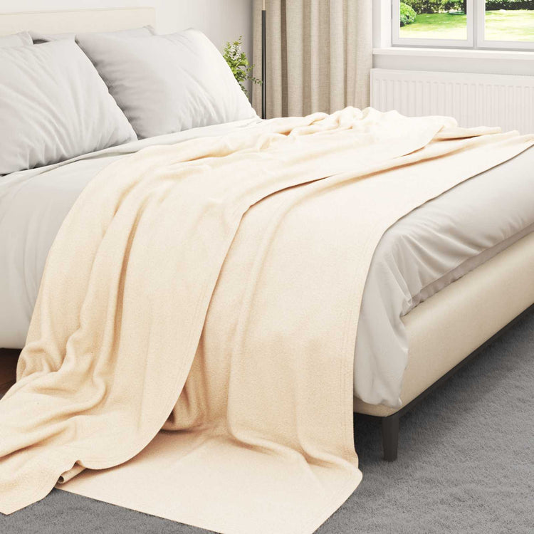 Vidaxl kleden 6 st crèmekleurig 240 x 220 cm 4.28 kg fleece