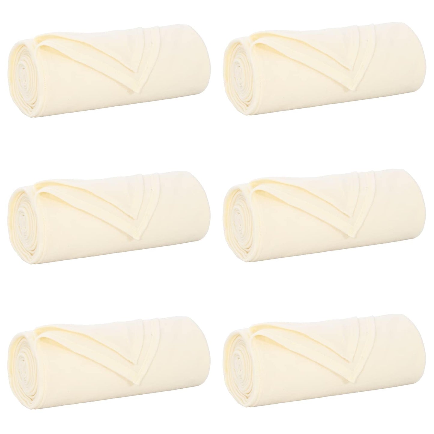 Vidaxl kleden 6 pcs crème 240 x 220 cm fleece
