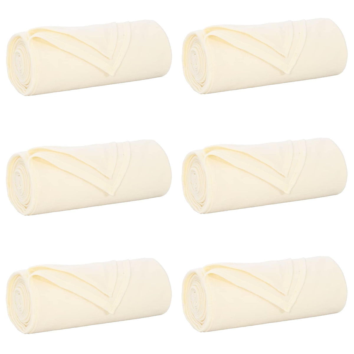Vidaxl kleden 6 st crèmekleurig 240 x 220 cm 4.28 kg fleece