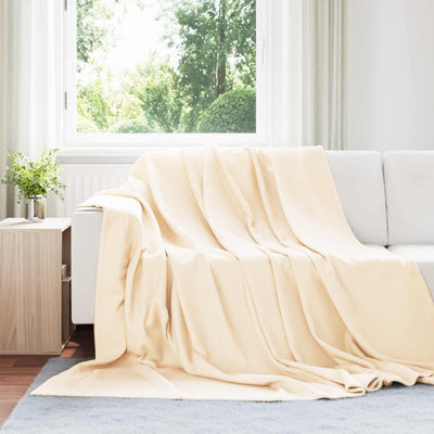 Vidaxl kleden 6 st crèmekleurig 270 x 240 cm 5.44 kg fleece