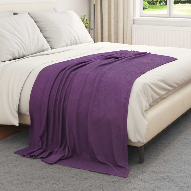 Vidaxl kleden 6 pcs paars 170 x 130 cm fleece