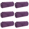 Vidaxl kleden 6 pcs paars 170 x 130 cm fleece