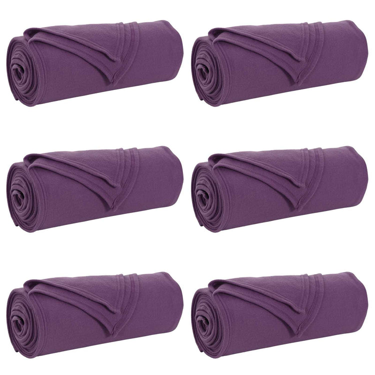Vidaxl kleden 6 st paars 200 x 150 cm 2.61 kg fleece