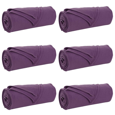 Vidaxl kleden 6 st paars 270 x 240 cm 5.44 kg fleece