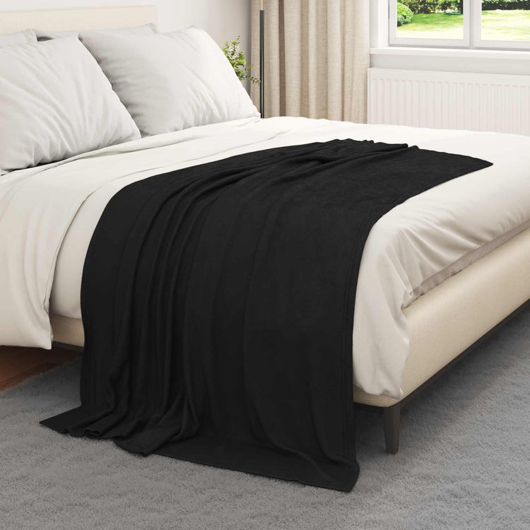Vidaxl kleden 24 st zwart 170 x 130 cm 7.43 kg fleece