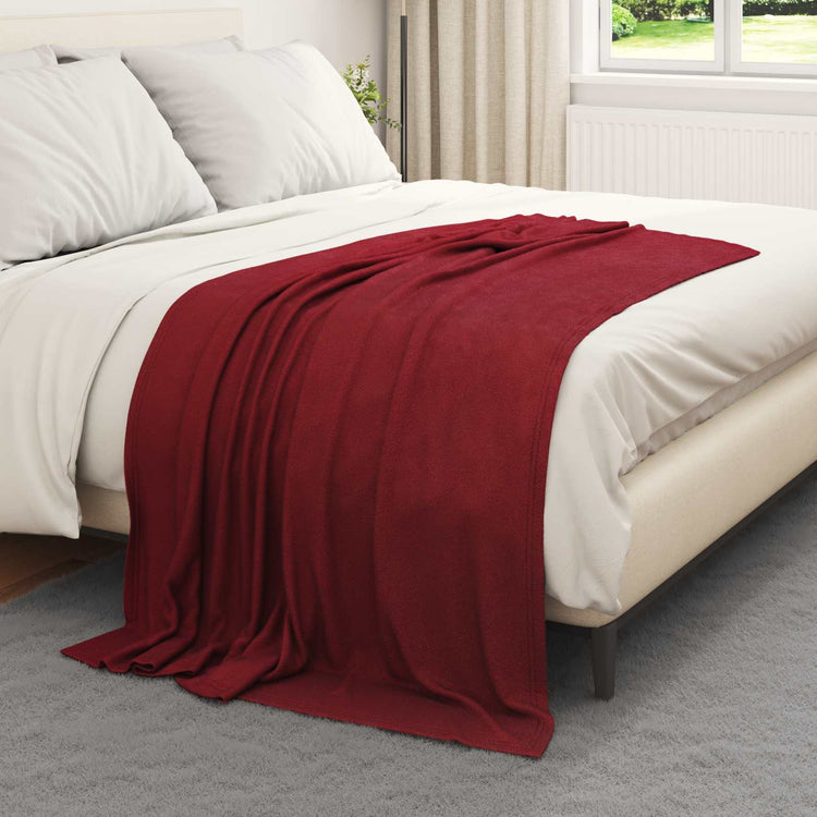 Vidaxl kleden 24 st bordeaux rood 170 x 130 cm 7.81 kg fleece