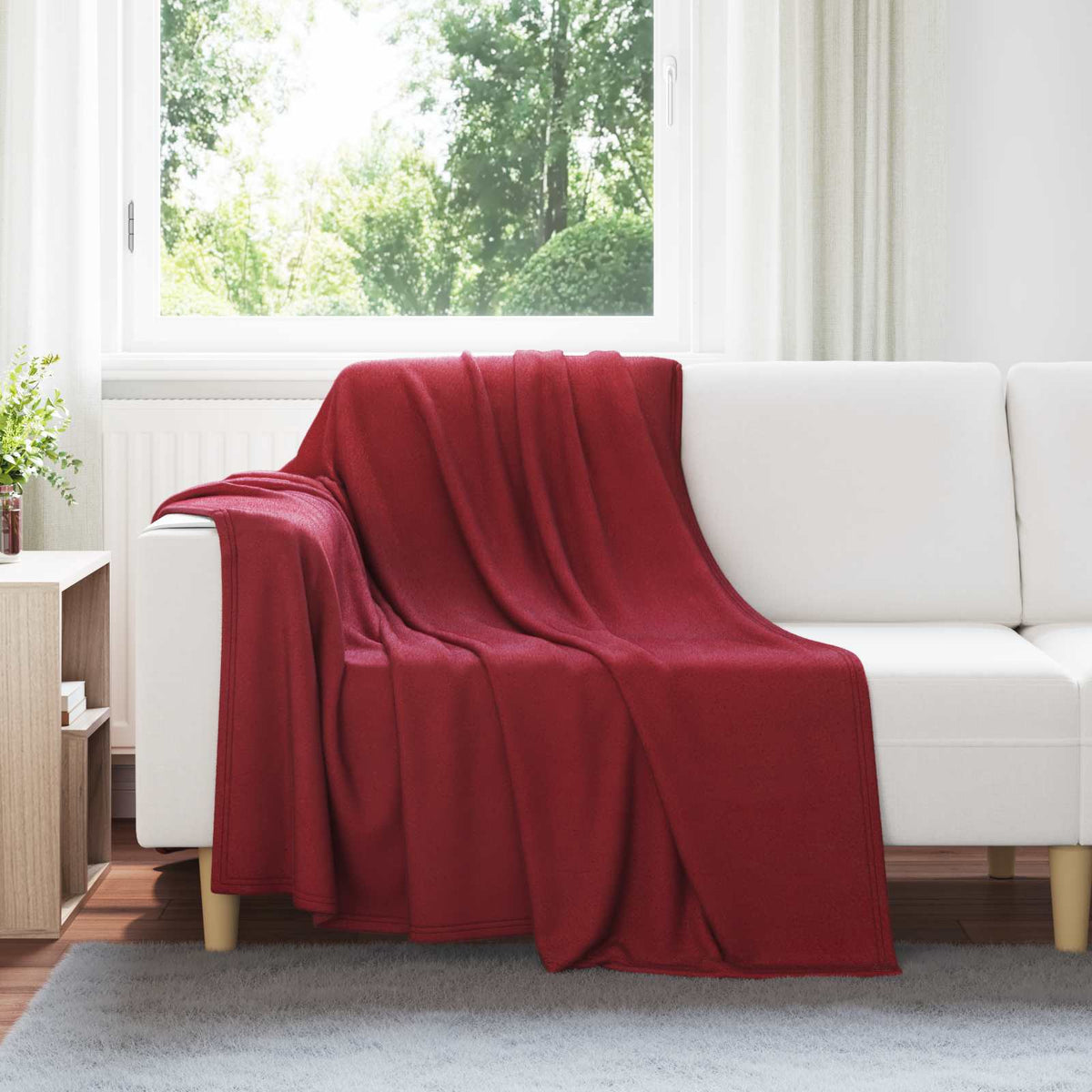 Vidaxl kleden 24 st bordeaux rood 200 x 150 cm 10.08 kg fleece