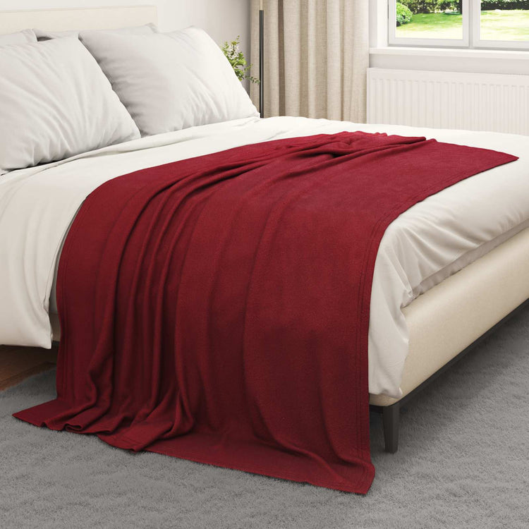 Vidaxl kleden 24 st bordeaux rood 200 x 150 cm 10.08 kg fleece