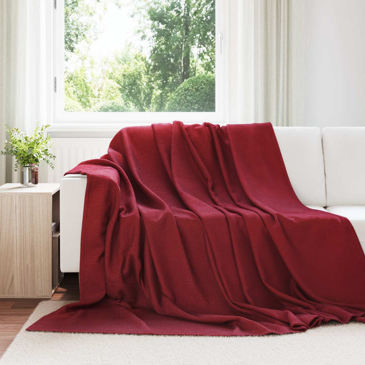 Vidaxl kleden 24 st bordeaux rood 240 x 220 cm 17.62 kg fleece