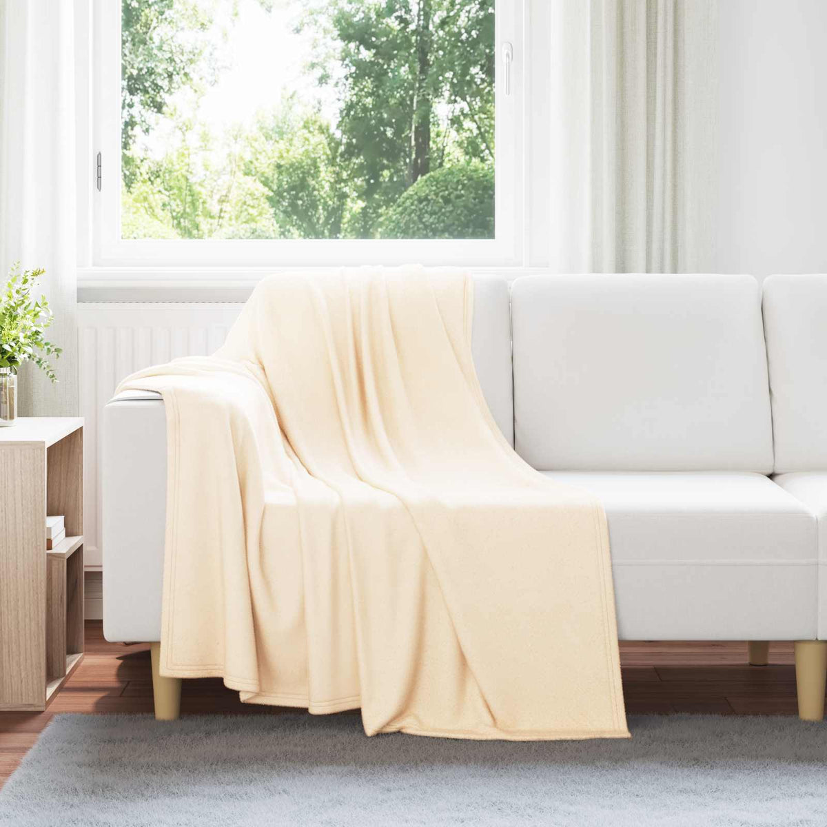 Vidaxl kleden 24 st crèmekleurig 170 x 130 cm 7.81 kg fleece