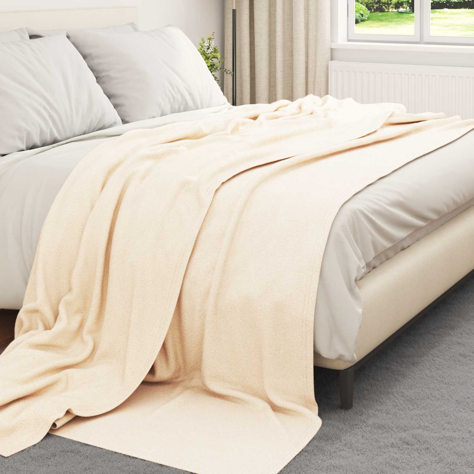 Vidaxl kleden 24 pcs crème 270 x 240 cm fleece