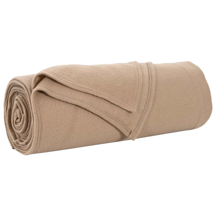 Vidaxl gooi deken kameel 350 x 270 cm fleece