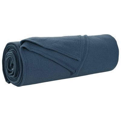 Vidaxl gooi deken marineblauw 210 x 140 cm fleece