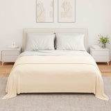 Vidaxl kleden 6 st crèmekleurig 280 x 210 cm 4,85 kg fleece - afbeelding 3