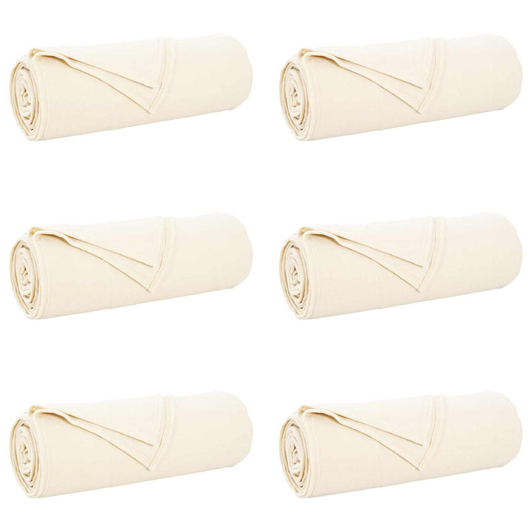Vidaxl kleden 6 pcs crème 280 x 210 cm fleece