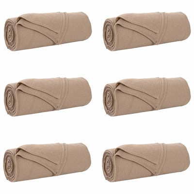 Vidaxl kleden 6 st camel 350 x 270 cm 8.09 kg fleece