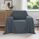 Vidaxl kleden 6 pcs donkergrijs 210 x 140 cm fleece