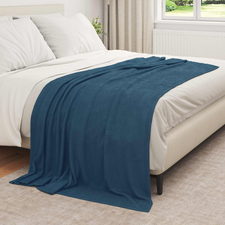 Vidaxl kleden 6 st marineblauw 210 x 140 cm 2.44 kg fleece