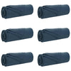 Vidaxl kleden 6 pcs marineblauw 280 x 210 cm fleece