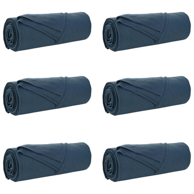 Vidaxl kleden 6 st marineblauw 280 x 210 cm 4.74 kg fleece