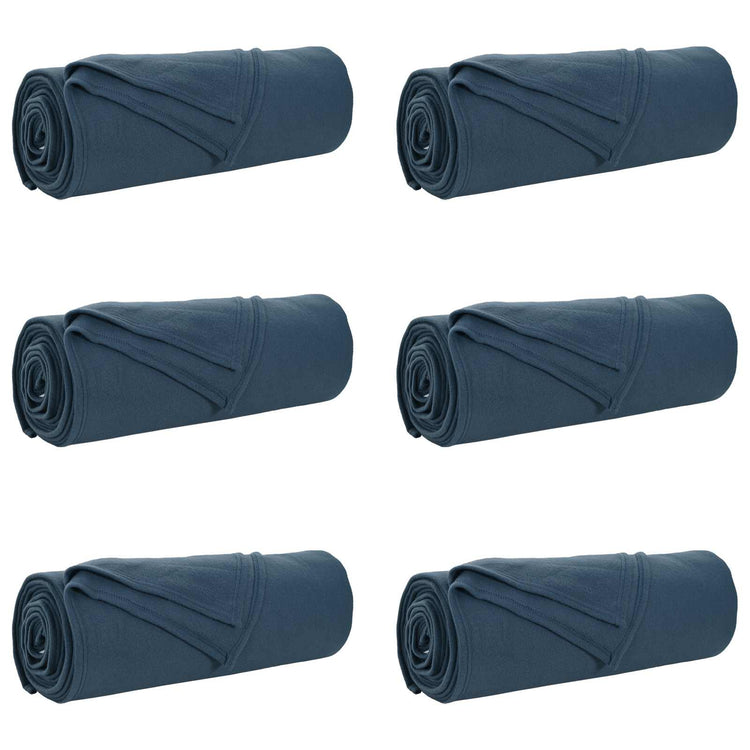 Vidaxl kleden 6 st marineblauw 280 x 210 cm 4.74 kg fleece