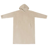 Vidaxl deken hoodie beige l flanel - afbeelding 2