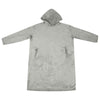 Vidaxl deken hoodie grijs m flanel