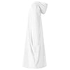 Vidaxl deken hoodie wit s flanel