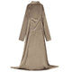 Vidaxl deken hoodie kameel f flanel