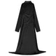 Vidaxl deken hoodie zwart f flanel