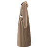 Vidaxl deken hoodie kameel m fleece en flanel