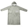 Vidaxl deken hoodie grijs m fleece en flanel