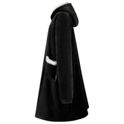 Vidaxl deken hoodie zwart l fleece en flanel - afbeelding 3