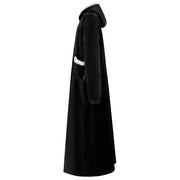 Vidaxl deken hoodie zwart m fleece en flanel - afbeelding 3