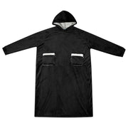Vidaxl deken hoodie zwart l fleece en flanel - afbeelding 2