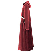 Vidaxl deken hoodie bordeaux rood l fleece en flanel - afbeelding 3